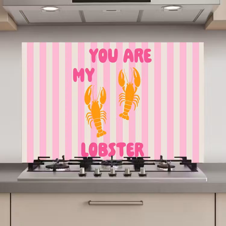 Keuken achterwand - Lobster - Love - Valentijn