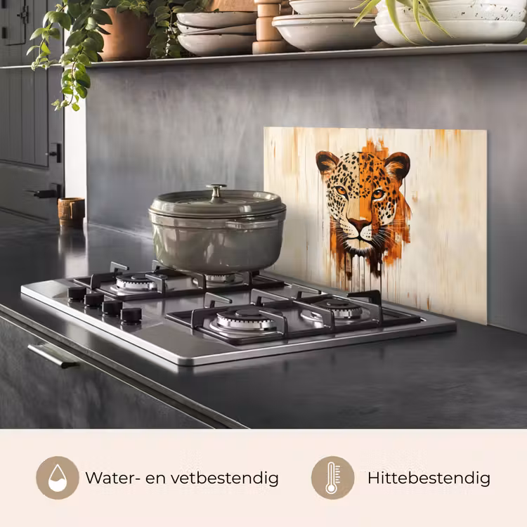 Luipaard - Symmetrisch - Strepen keuken achterwand spatscherm klein -usp_NL