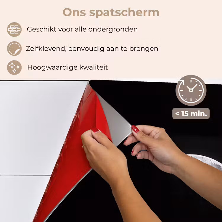 Maan - Hemel - Zwart - Schaduw keuken achterwand spatscherm klein -spatscherm_NL