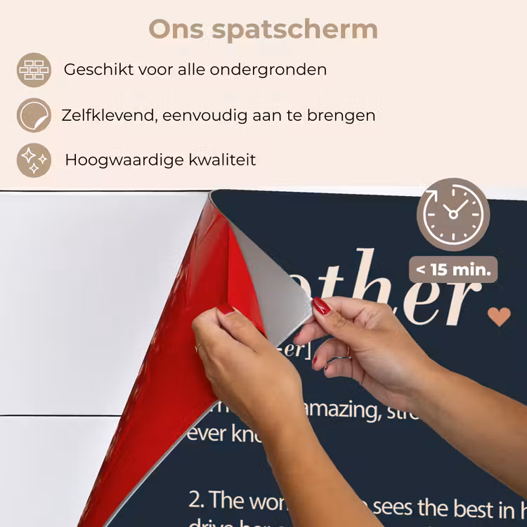 Mama definitie - Mother - Quotes - Spreuken keuken achterwand spatscherm klein -spatscherm_NL