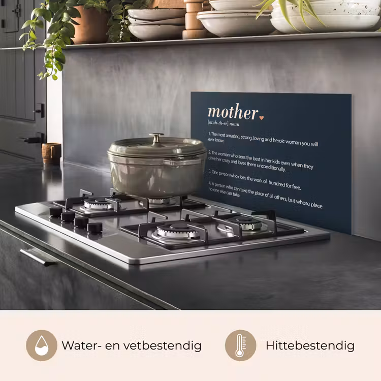 Mama definitie - Mother - Quotes - Spreuken keuken achterwand spatscherm klein -usp_NL