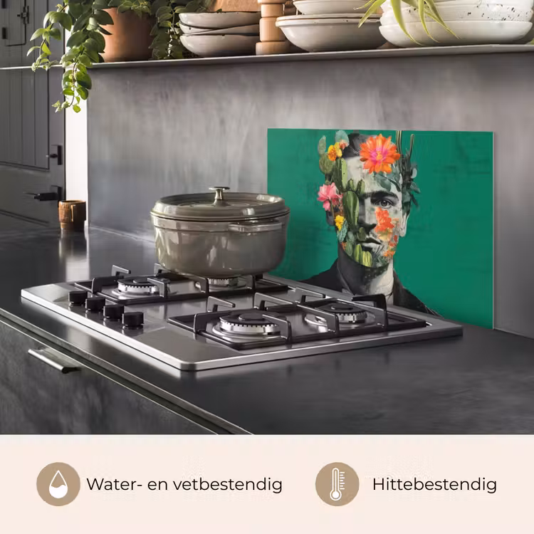 Man - Planten - Groen keuken achterwand spatscherm klein -usp_NL