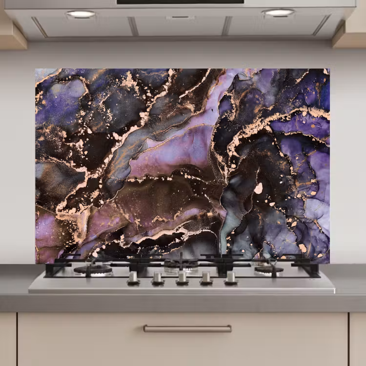 Marmer - Goud - Roze keuken achterwand spatscherm klein -3d_website