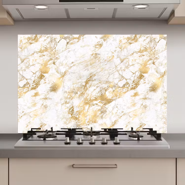 Marmer - Goud - Structuur keuken achterwand spatscherm klein 900 -3d_website