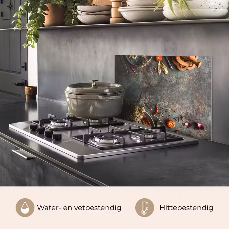 Marmer - Groente - Herfst - Pompoen - Rustiek - Kruiden keuken achterwand spatscherm klein -usp_NL