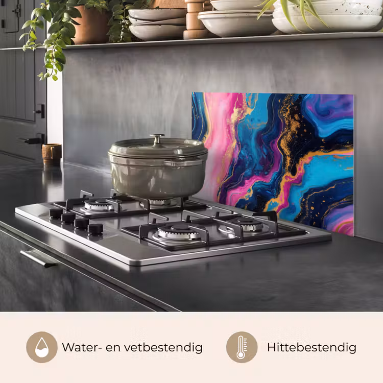 Marmer - Modern - Goud keuken achterwand spatscherm klein -usp_NL