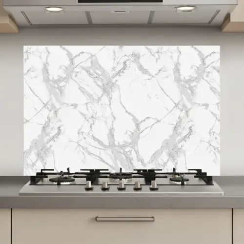 Marmer - Zuiver - Grijs - Aders keuken achterwand spatscherm klein 900 -3d_website