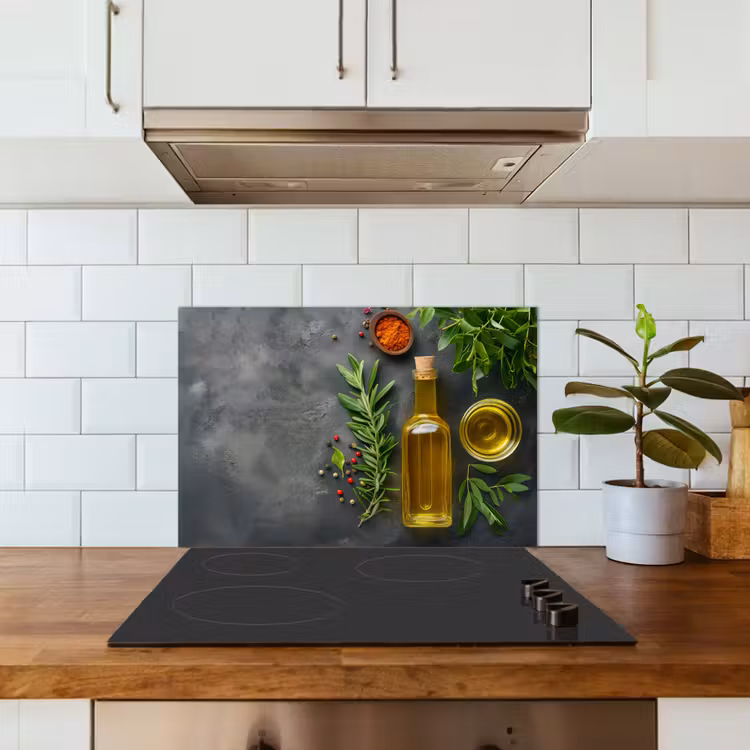 Mediterrane Keukenessenties keuken achterwand spatscherm klein -sfeer2