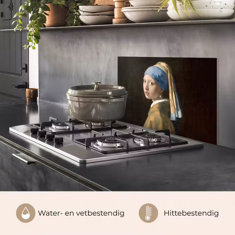 Meisje met de parel - Schilderij - Oude meesters - Vermeer keuken achterwand spatscherm klein -usp_NL