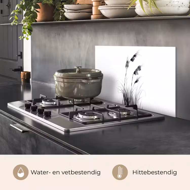 Minimalistisch - Stelen - Wit keuken achterwand spatscherm klein -usp_NL