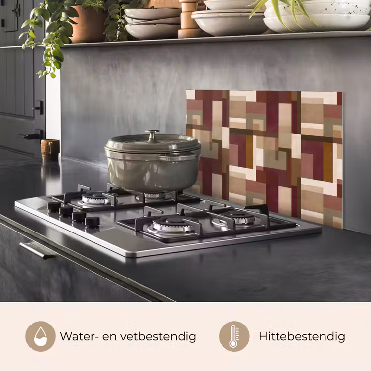 Modern - Geometrie - Kleurrijk keuken achterwand spatscherm klein 900 -usp_NL