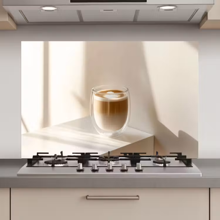 Mok - Latte - Minimalistisch - Schaduw keuken achterwand spatscherm klein -3d_website