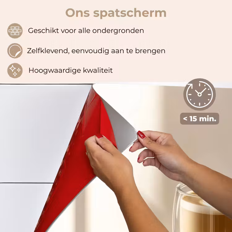Mok - Latte - Minimalistisch - Schaduw keuken achterwand spatscherm klein -spatscherm_NL