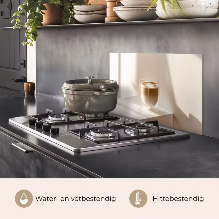Mok - Latte - Minimalistisch - Schaduw keuken achterwand spatscherm klein -usp_NL