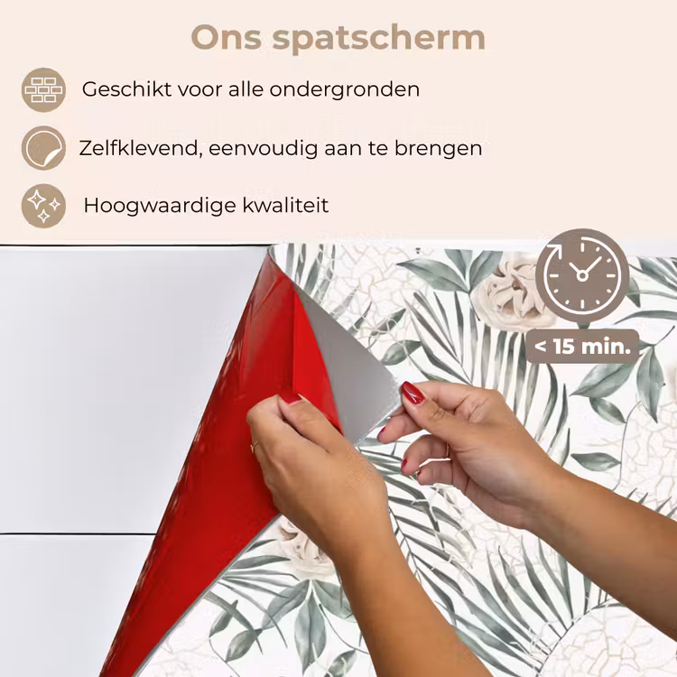 Monstera - Palmblad - Jungle - Tropisch keuken achterwand spatscherm klein -spatscherm_NL