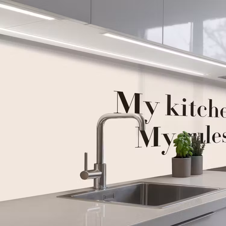 My kitchen My rules keuken achterwand 2 middel -3d_schuin