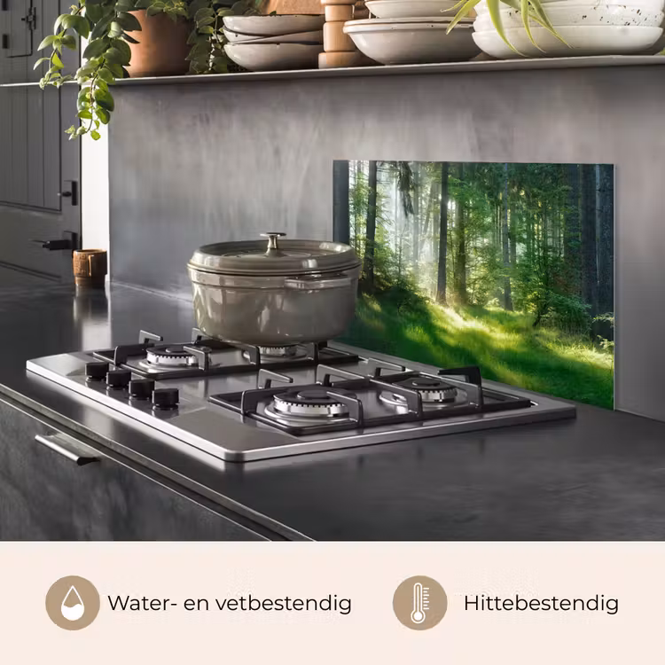 Natuur - Bomen - Bos - Groen - Zon - Gras - Planten keuken achterwand spatscherm klein -usp_NL