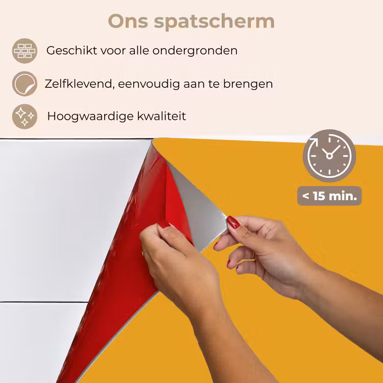 Okergeel - Herfst - Interieur keuken achterwand spatscherm klein 900 -spatscherm_NL