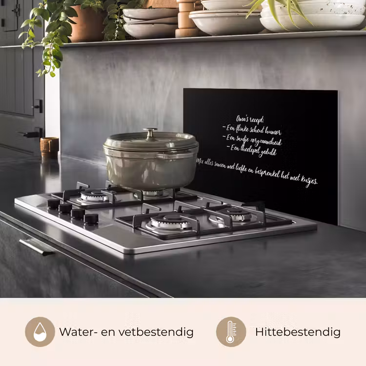 Oma's recept - Koken - Quotes - Spreuken - Oma keuken achterwand spatscherm klein -usp_NL