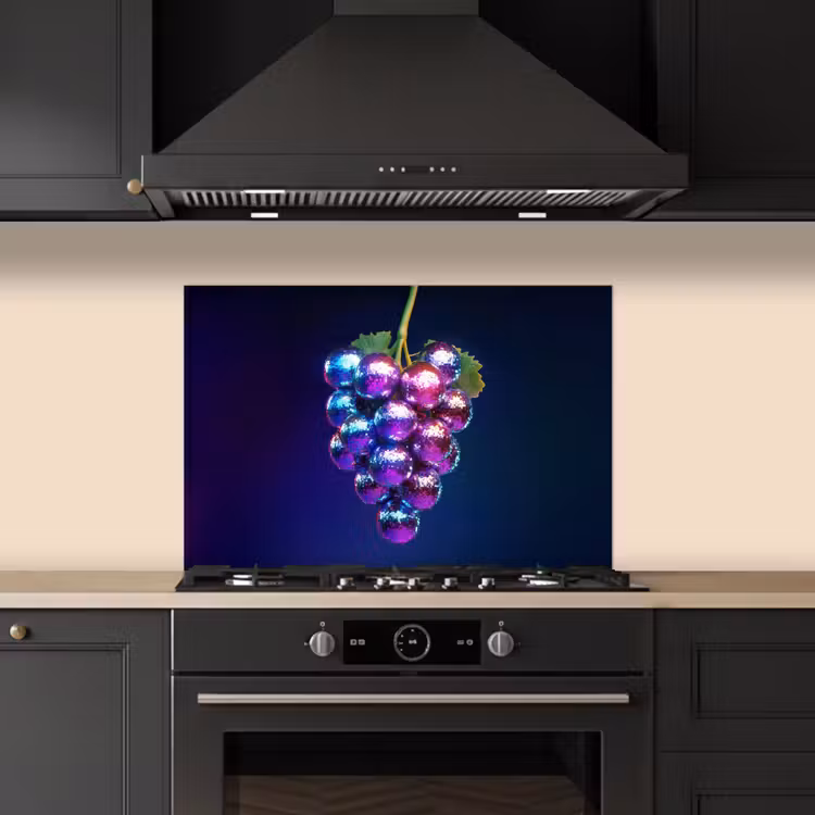 Paars - Disco - Feest - Druif keuken achterwand spatscherm klein -sfeer1