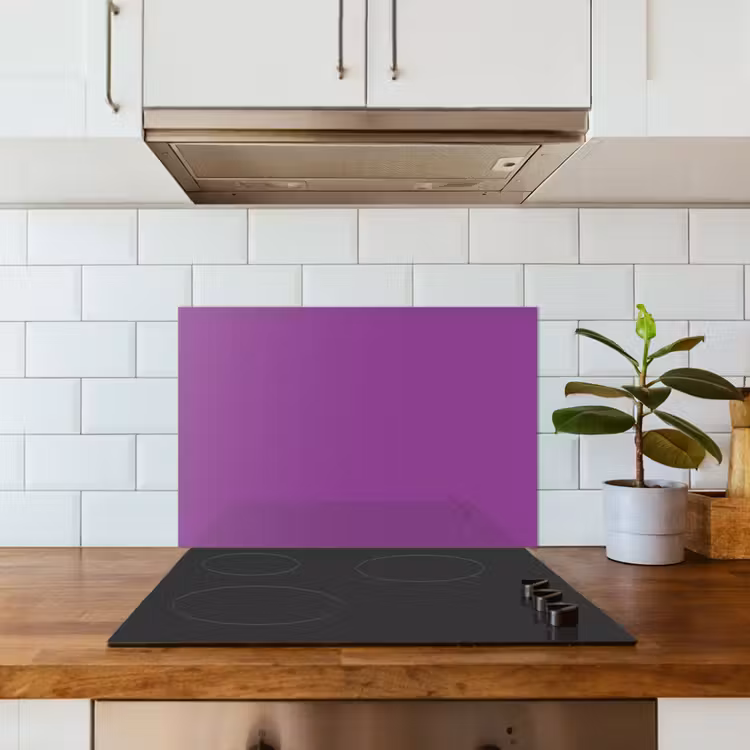 Paars - Kleuren - Effen keuken achterwand spatscherm klein 900 -sfeer2