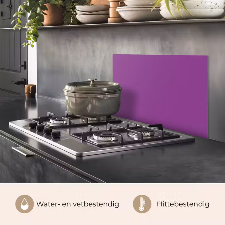 Paars - Kleuren - Effen keuken achterwand spatscherm klein 900 -usp_NL