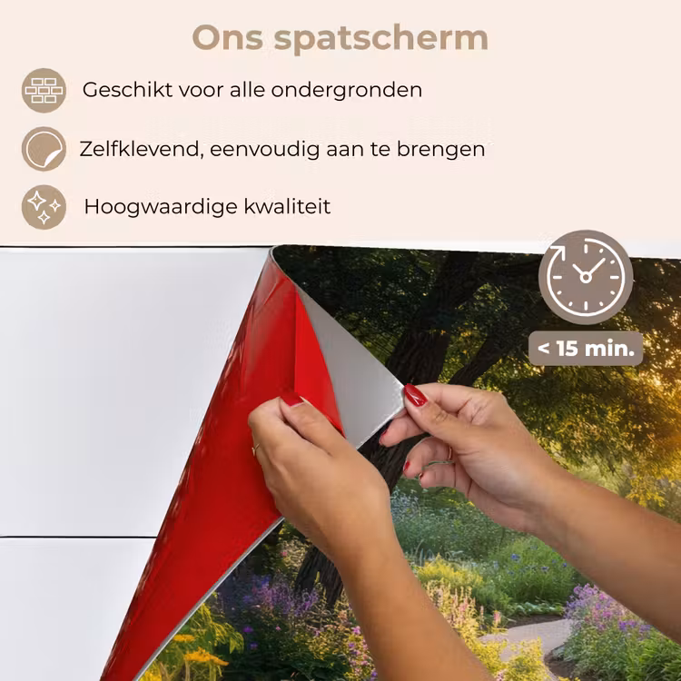 Pad - Bloemen - Park keuken achterwand spatscherm klein -spatscherm_NL