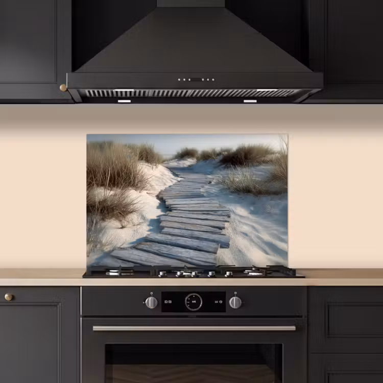 Pad - Planken - Duinen - Gras keuken achterwand spatscherm klein -sfeer1