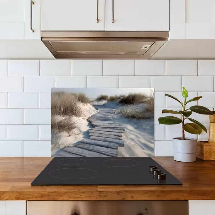 Pad - Planken - Duinen - Gras keuken achterwand spatscherm klein -sfeer2