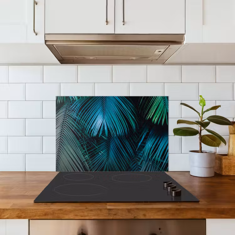 Palmblad - Tropisch - Natuur - Jungle keuken achterwand spatscherm klein -sfeer2