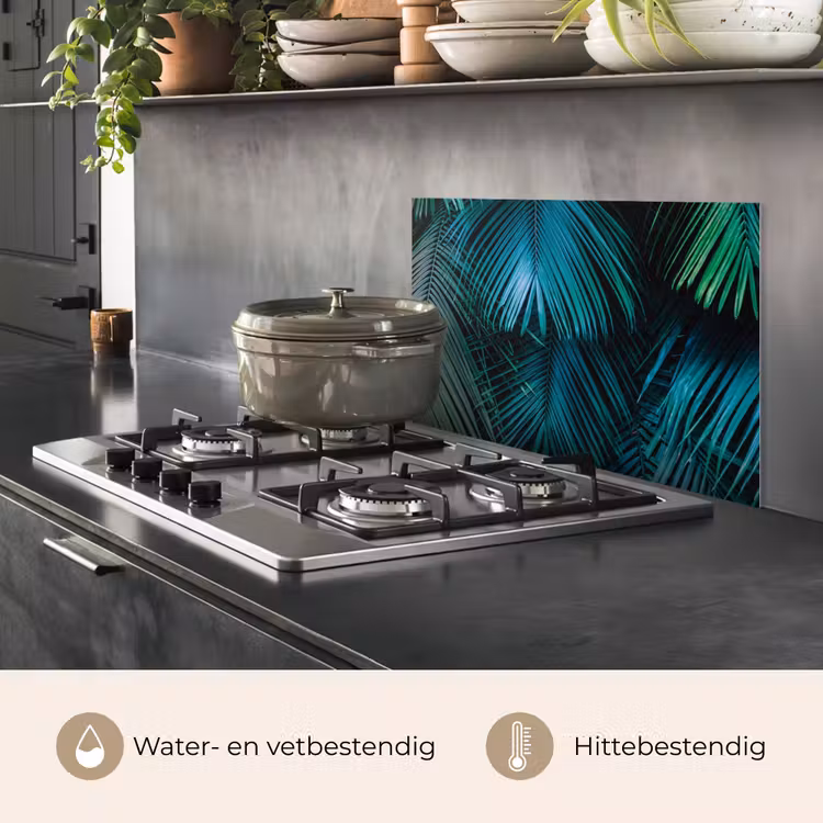 Palmblad - Tropisch - Natuur - Jungle keuken achterwand spatscherm klein -usp_NL