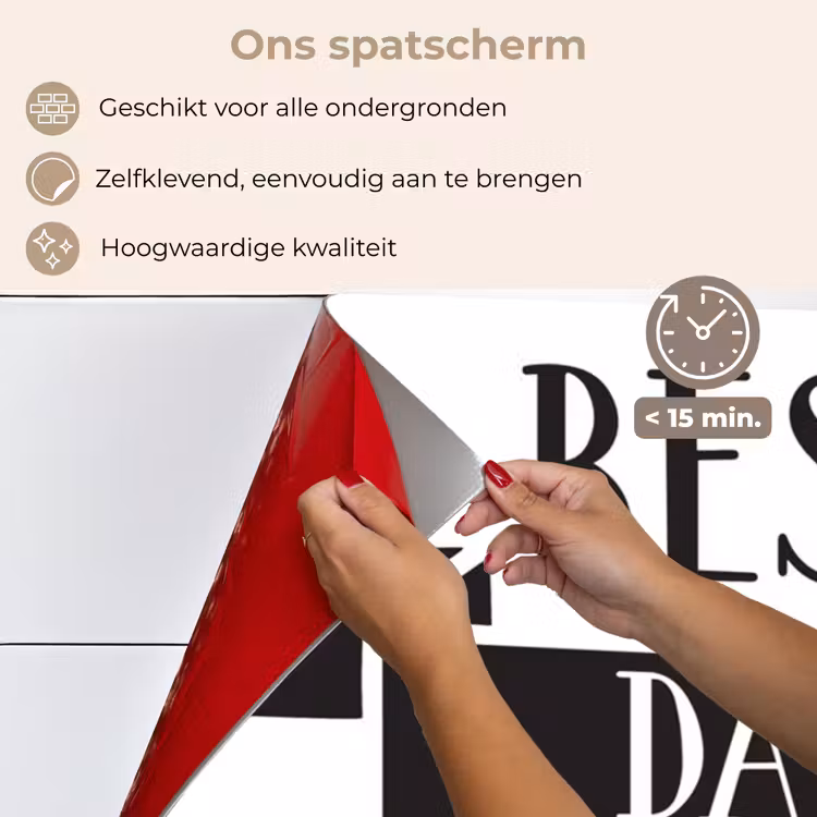 Papa - Quote - Beste papa keuken achterwand spatscherm klein -spatscherm_NL