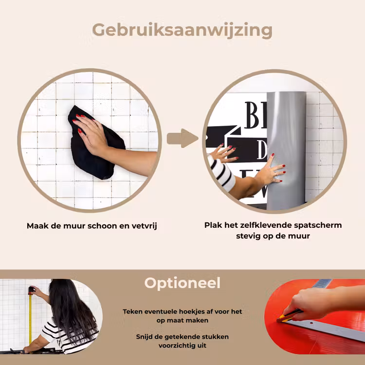 Papa - Quote - Beste papa keuken achterwand spatscherm klein -gebruiksaanwijzing_NL