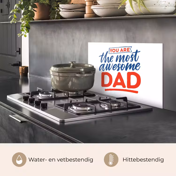 Papa - Vaderdag - Spreuken keuken achterwand spatscherm klein -usp_NL