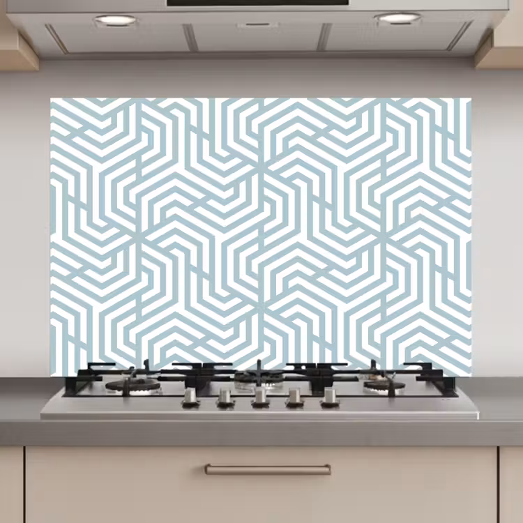 Patronen - Abstract - Driehoek - Geometrie keuken achterwand spatscherm klein 900 -3d_website