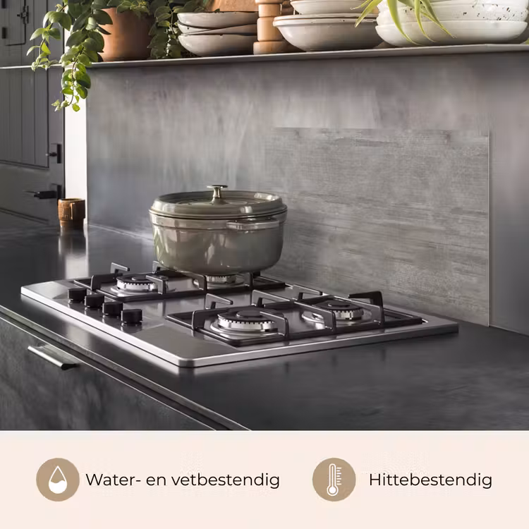 Patroon - Beton - Grijs keuken achterwand spatscherm klein 900 -usp_NL