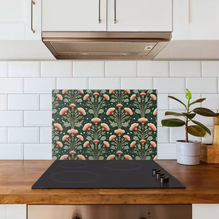 Patroon - Botanisch - Kleurrijk keuken achterwand spatscherm klein 900 -sfeer2