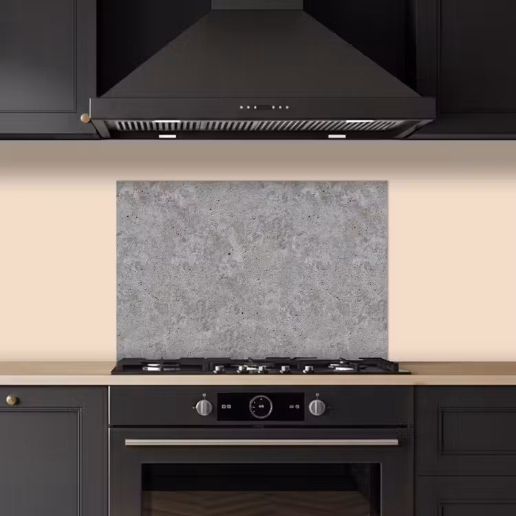 Patroon - Cement - Beton keuken achterwand spatscherm klein 900 -sfeer1