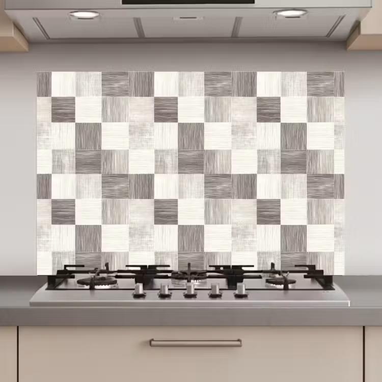 Patroon - Dambord - Houtnerf keuken achterwand spatscherm klein 900 -3d_website