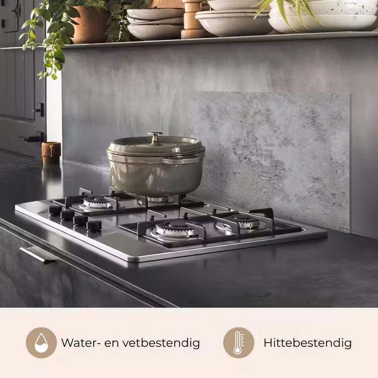 Patroon - Grijs - Oud - Beton keuken achterwand spatscherm klein 900 -usp_NL