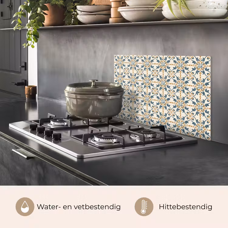 Patroon - Klassiek - Kleurrijk keuken achterwand spatscherm klein 900 -usp_NL