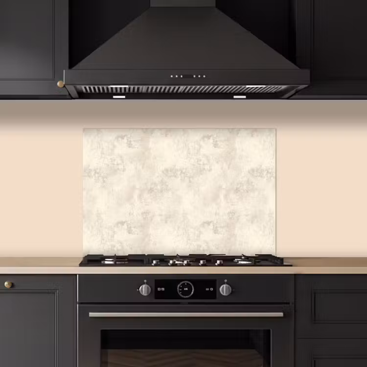 Patroon - Organisch - Beige keuken achterwand spatscherm klein 900 -sfeer1