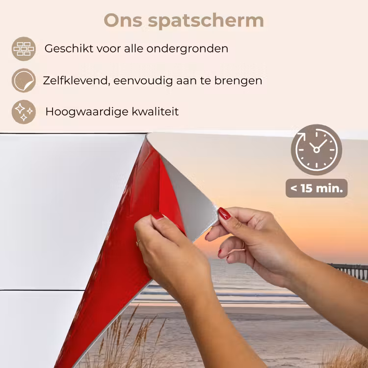 Pier - Zonsondergang - Strand keuken achterwand spatscherm klein -spatscherm_NL