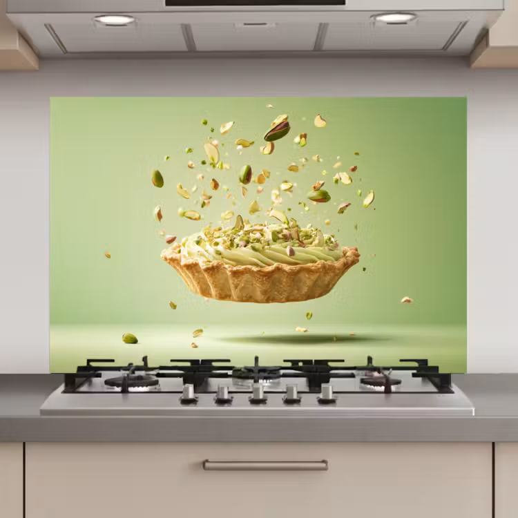 Pistache - Taart - Noten - Eten keuken achterwand spatscherm klein -3d_website