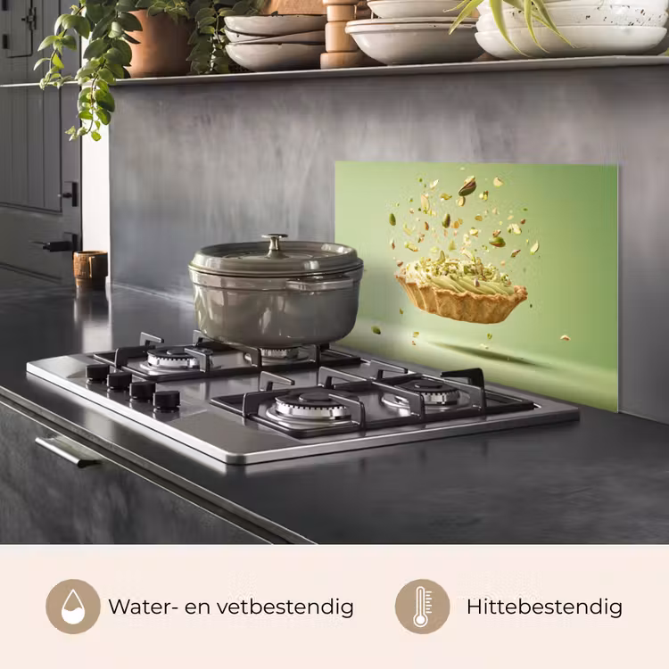 Pistache - Taart - Noten - Eten keuken achterwand spatscherm klein -usp_NL