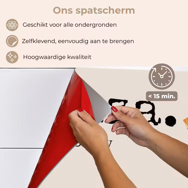 Pizza - Kaas - Pepperoni keuken achterwand spatscherm klein -spatscherm_NL