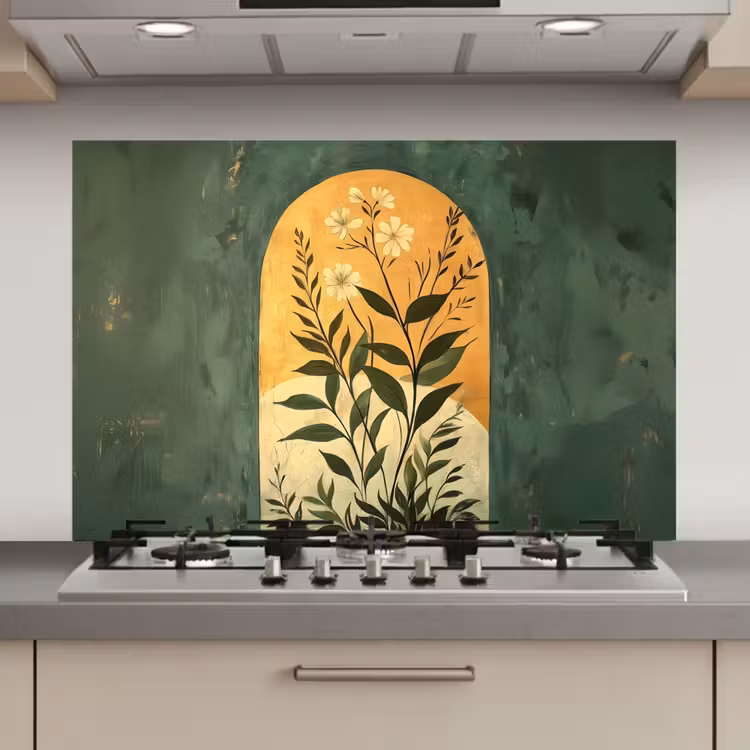 Plant - Bloemen - Wit keuken achterwand spatscherm klein -3d_website