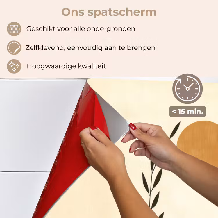 Planten - Abstract - Vormen keuken achterwand spatscherm klein -spatscherm_NL