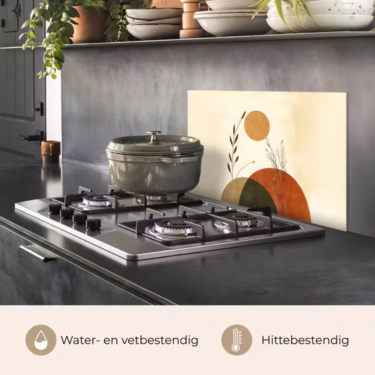 Planten - Abstract - Vormen keuken achterwand spatscherm klein -usp_NL