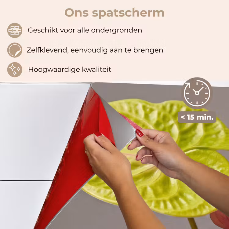 Planten - Anthurium - Groen - Roze keuken achterwand spatscherm klein -spatscherm_NL